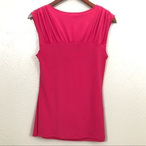 Express Tops - Express| Hot Pink Blouse Waterfall Neckline Express Tops - Express| Hot Pink Blouse Waterfall Neckline